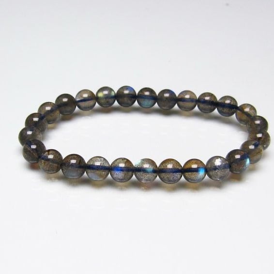 ラブラドライト ブレスレット 7mm 一点物 メール便送料無料 [M便 1/10] 111-14874