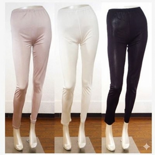 s-4205S 	【HANAMOLI】シルクロングスパッツ　在庫一掃　カーメル激安価格７０６０円→驚異の在庫一掃価格６６３４円