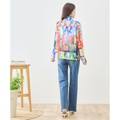 TRUBE カラーブロックZIPブルゾン【M~L】マルチカラー