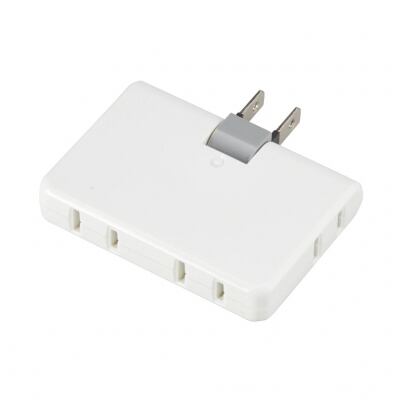 YAZAWA(ヤザワ) 4個口コーナータップホワイト Y02C400WH