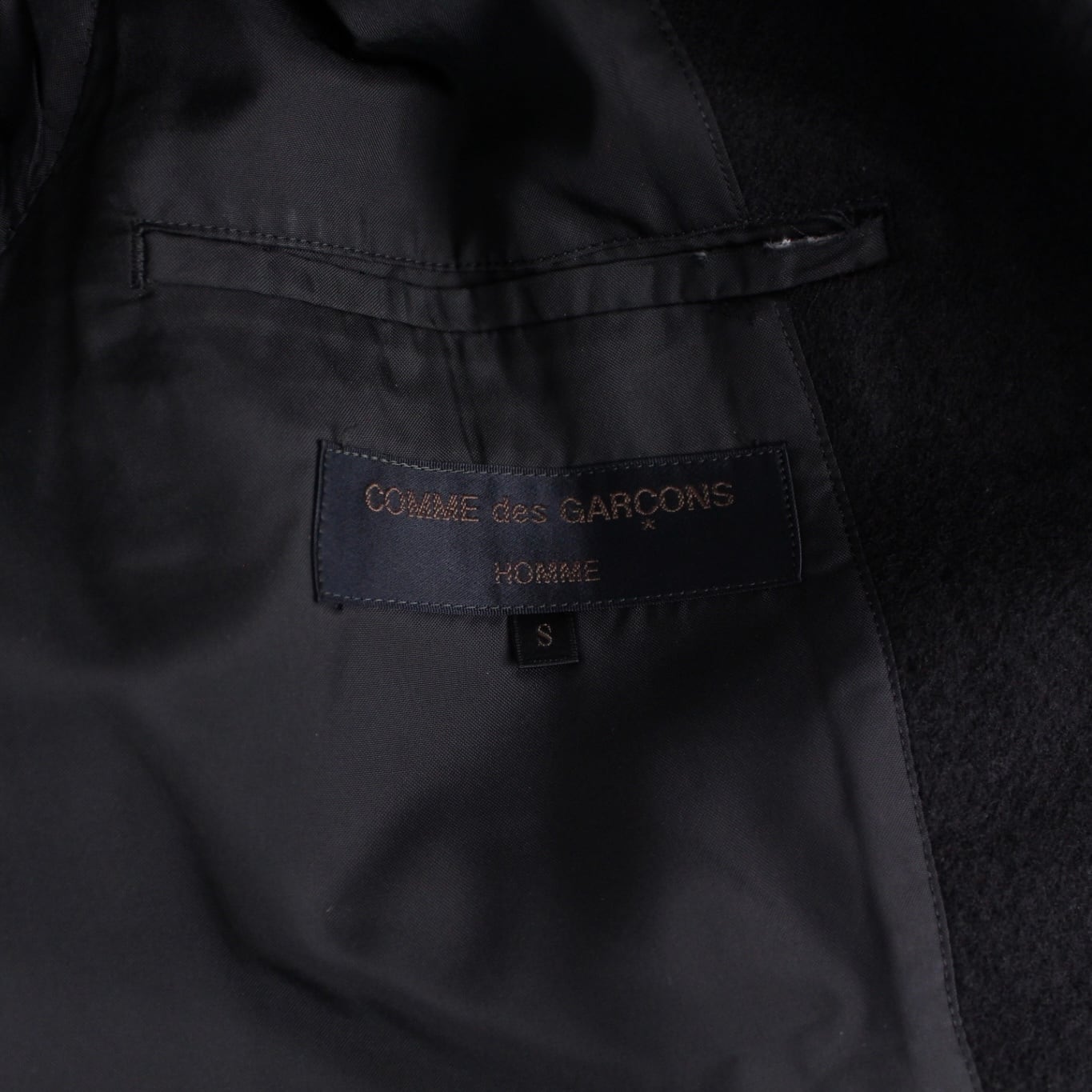 90's vintage comme des garçons homme 田中オム ウール縮絨 3B テーラードジャケット & ノータックスラックス  2ピースセットアップ【FF-6813】