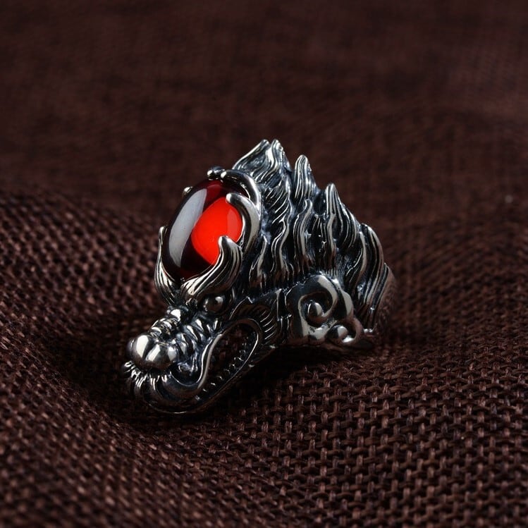 龍のリング 辰 たつ ドラゴン シルバー R009 | Vary