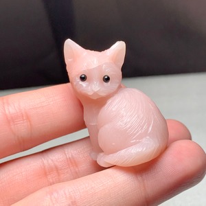 1.ピンクオパール猫・インテリア