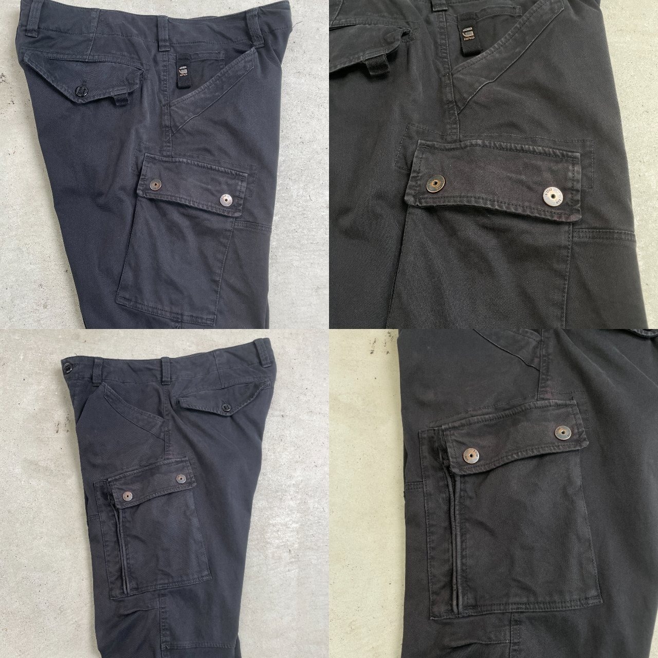 00年代 G-STAR RAW ジースターロウ ミリタリーカーゴパンツ メンズW32 