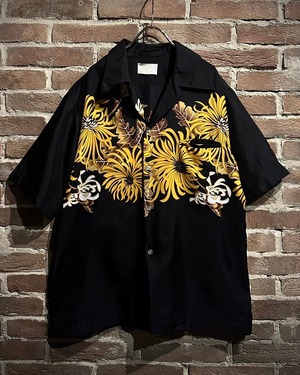 【Caka act3】Beautiful Flower Print Vintage Aloha Shirt