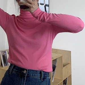 high neck color tops　＜a10011＞