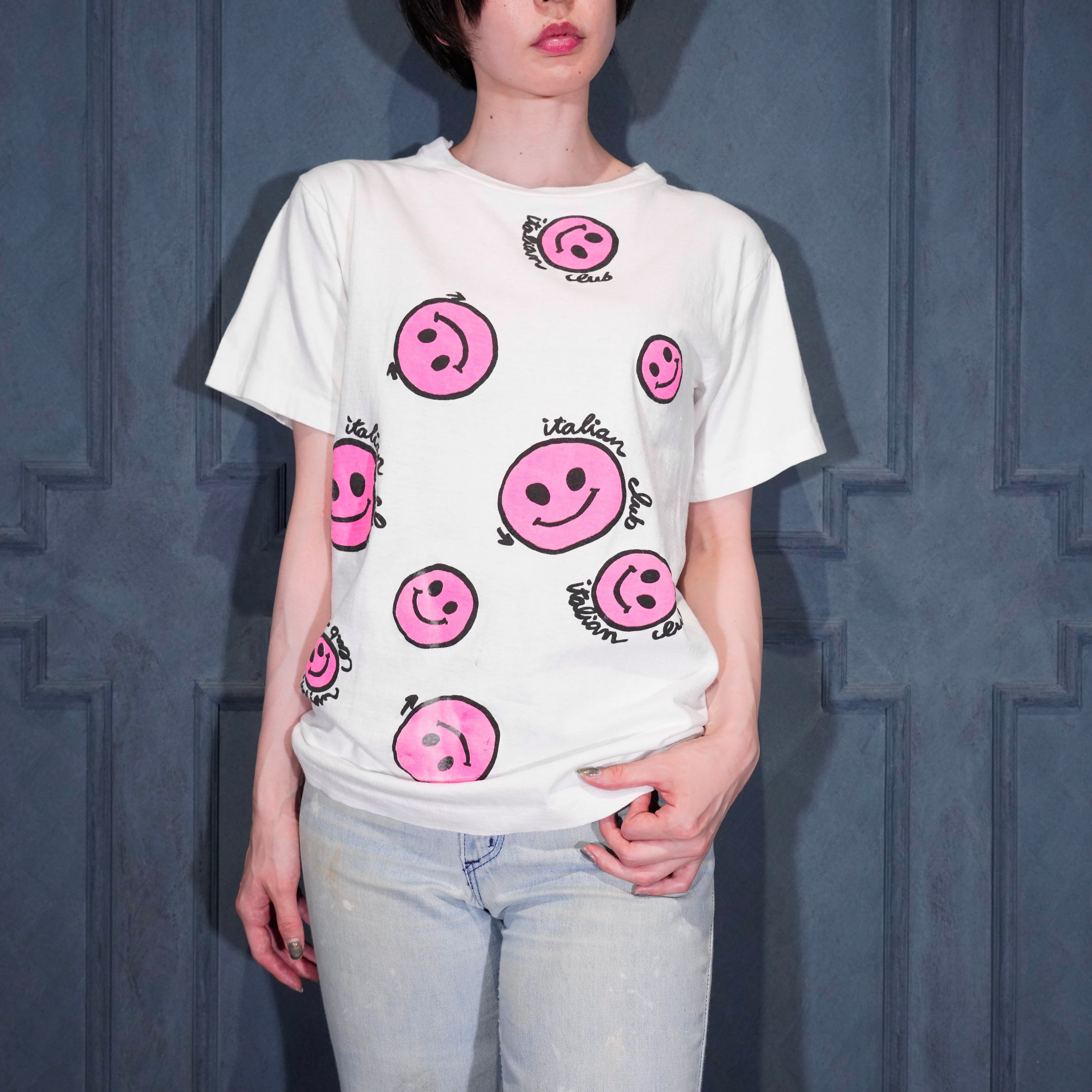 90's RETRO VINTAGE GEISHA PRINT DESIGN T SHIRT/90年代レトロ古着