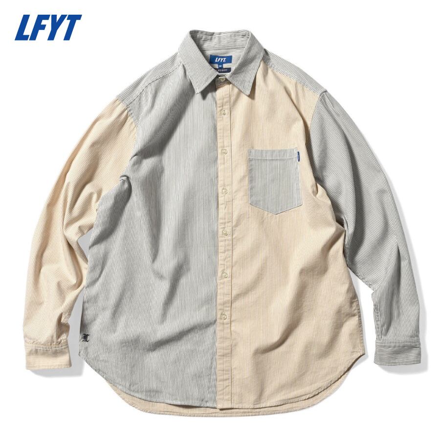 LFYT : MIXED STRIPE BIG SHIRT
