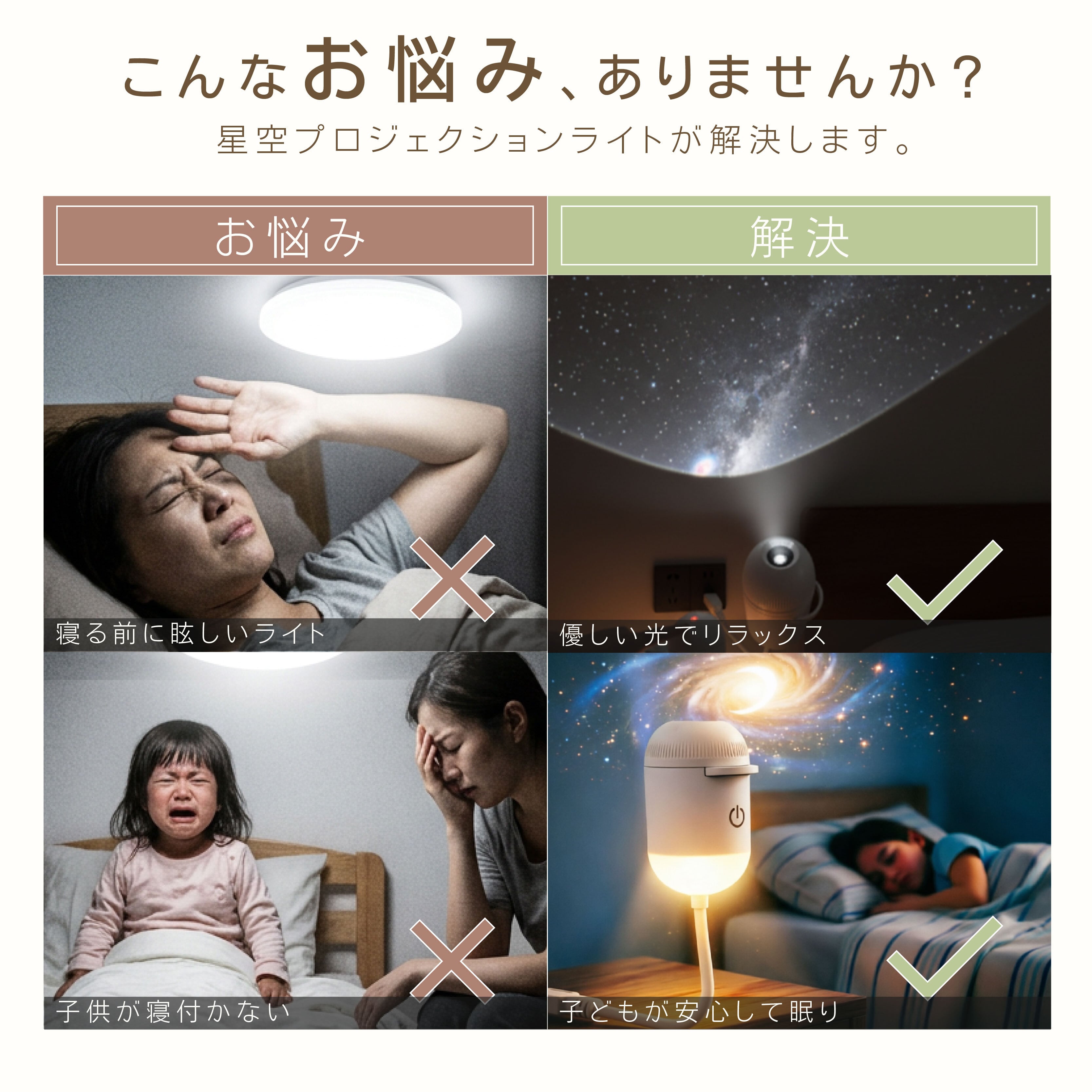 HY 207 . 【短納期】星空プロジェクションライト ベッドサイド用