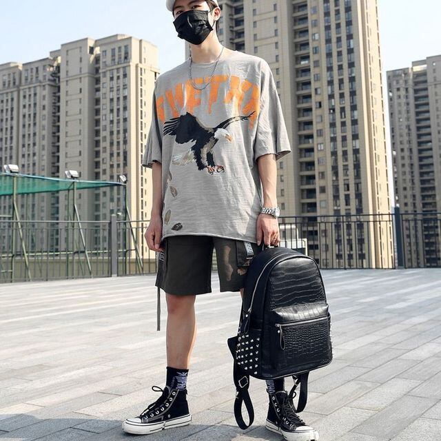 予約販売】リュック メンズ スタッズ バッグパック クロコダイル