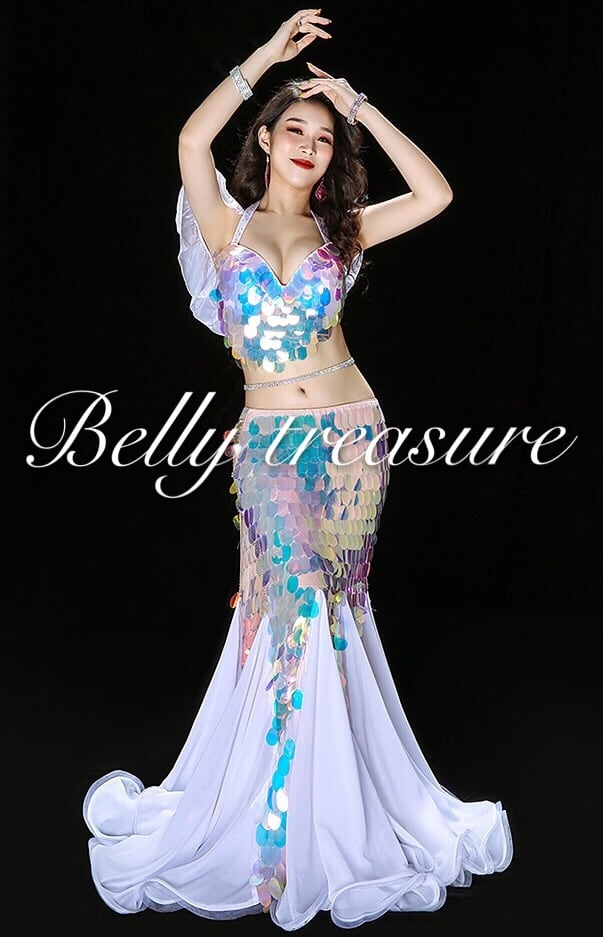 ベリーダンス衣装 マーメイド3点セット 2カラー CCZWYC051 | Belly Treasure®︎