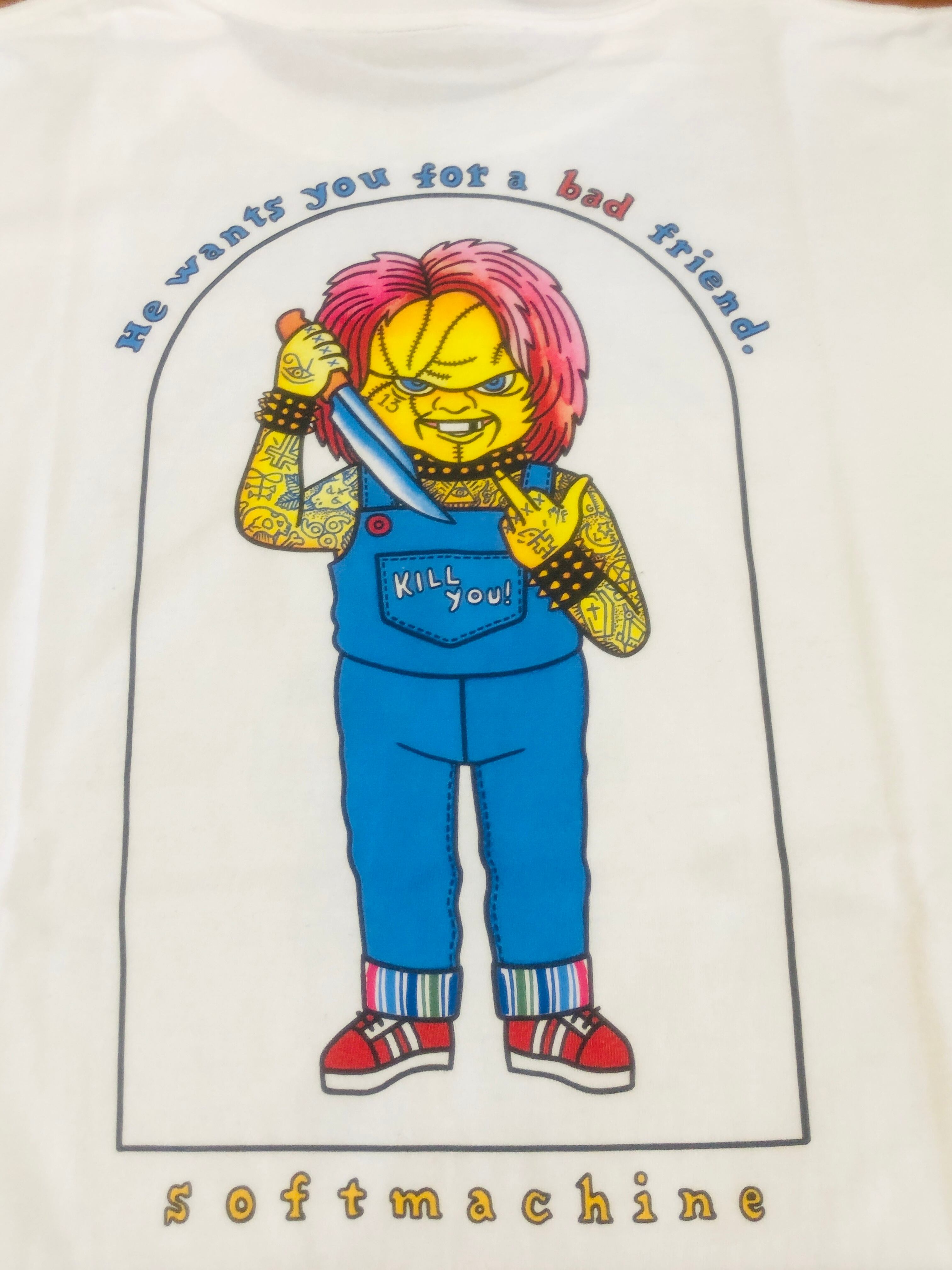 Soft Machine キャラクター刺繍セーター Lサイズ｜トップス