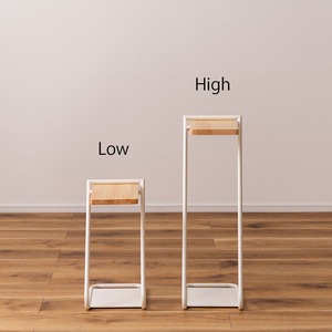 アイアン サイドテーブル Low テーブル スリム コーヒーテーブル スタンド ホワイト ブラック