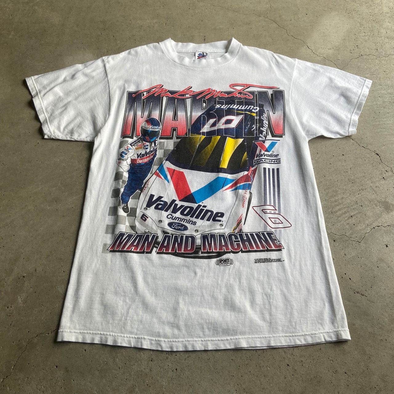 90年代 Valvoline 両面プリント レーシングTシャツ メンズL 古着 