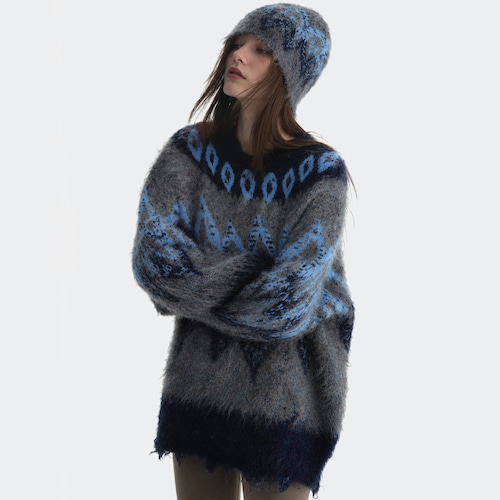 Brushed nordic pullover A00272