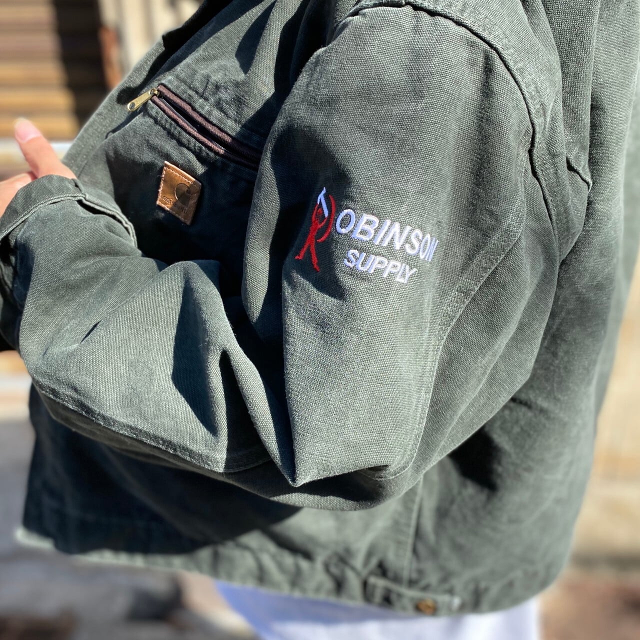 Carhartt カーハート デトロイトジャケット ワークジャケット 企業ロゴ 