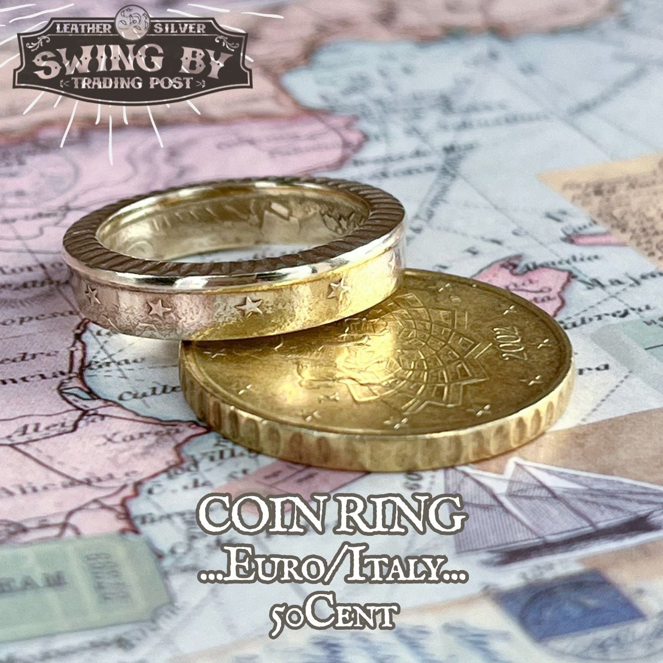 ユーロ イタリア 50セント コインリング | コインリングの通販ならSWINGBY