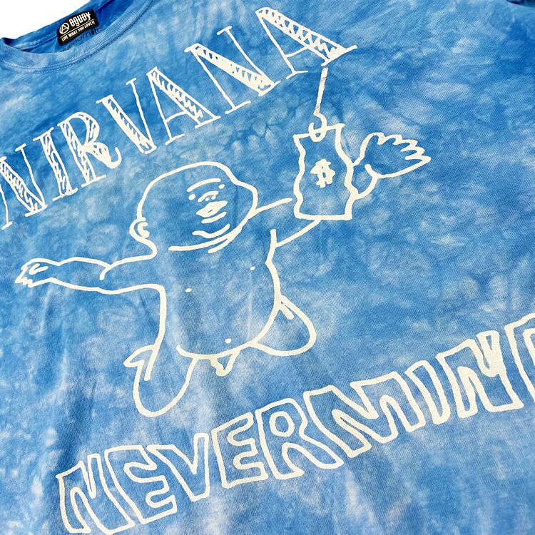 OUTLETS MNEVERMIND TIE DYE T shirt NIRVANA
