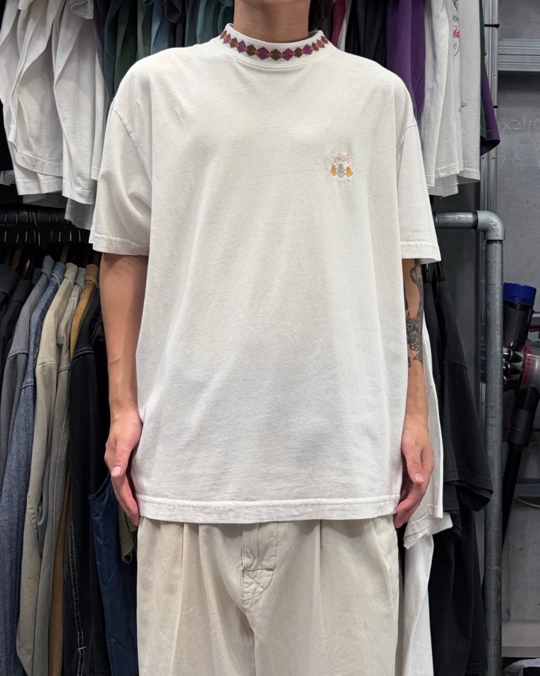10's old stussy Photo Design Tee 