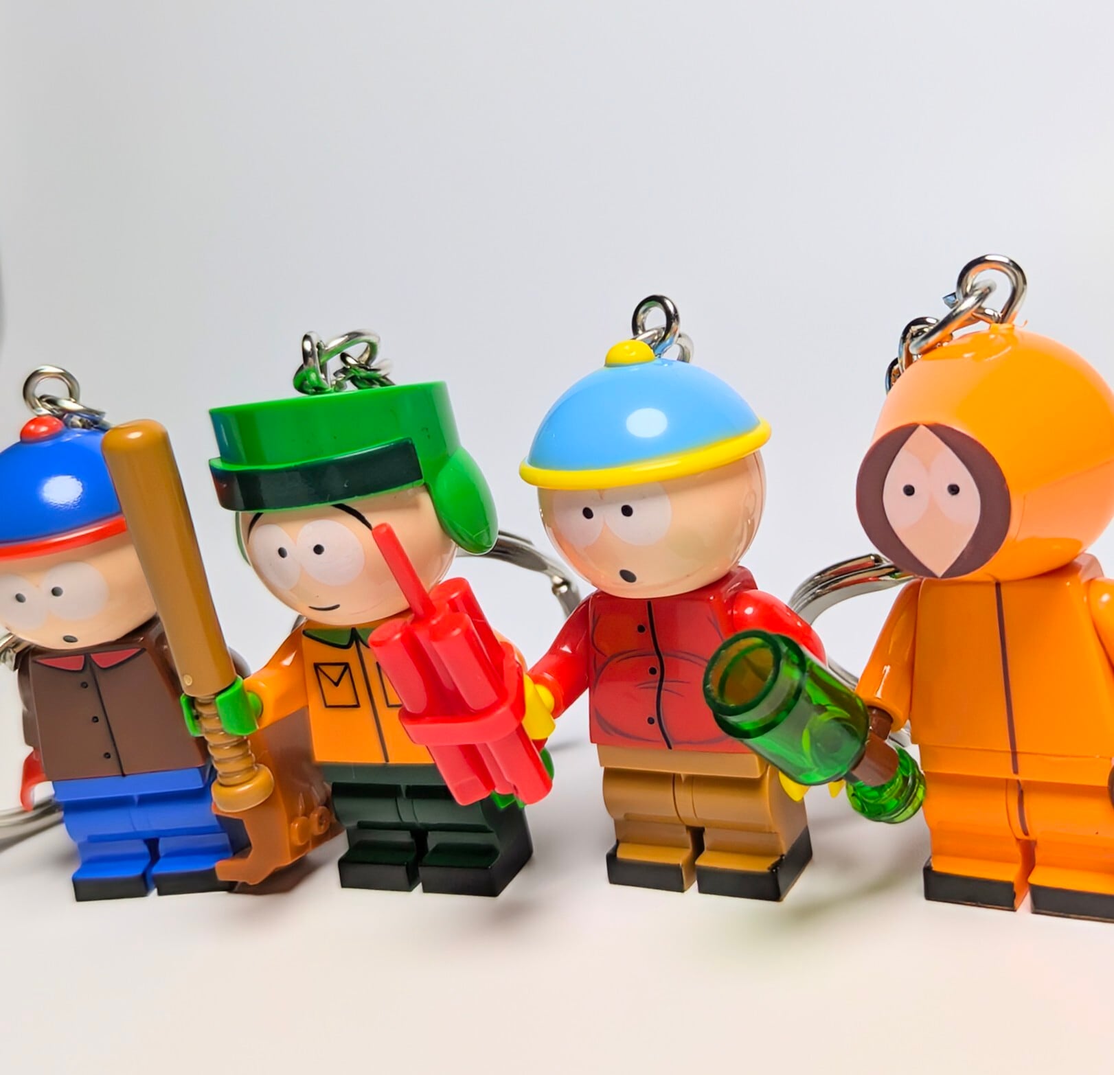 【ブロックフィギュアキーホルダー】 South Park ( サウスパーク ) 〚アメリカン雑貨 アメトイ〛