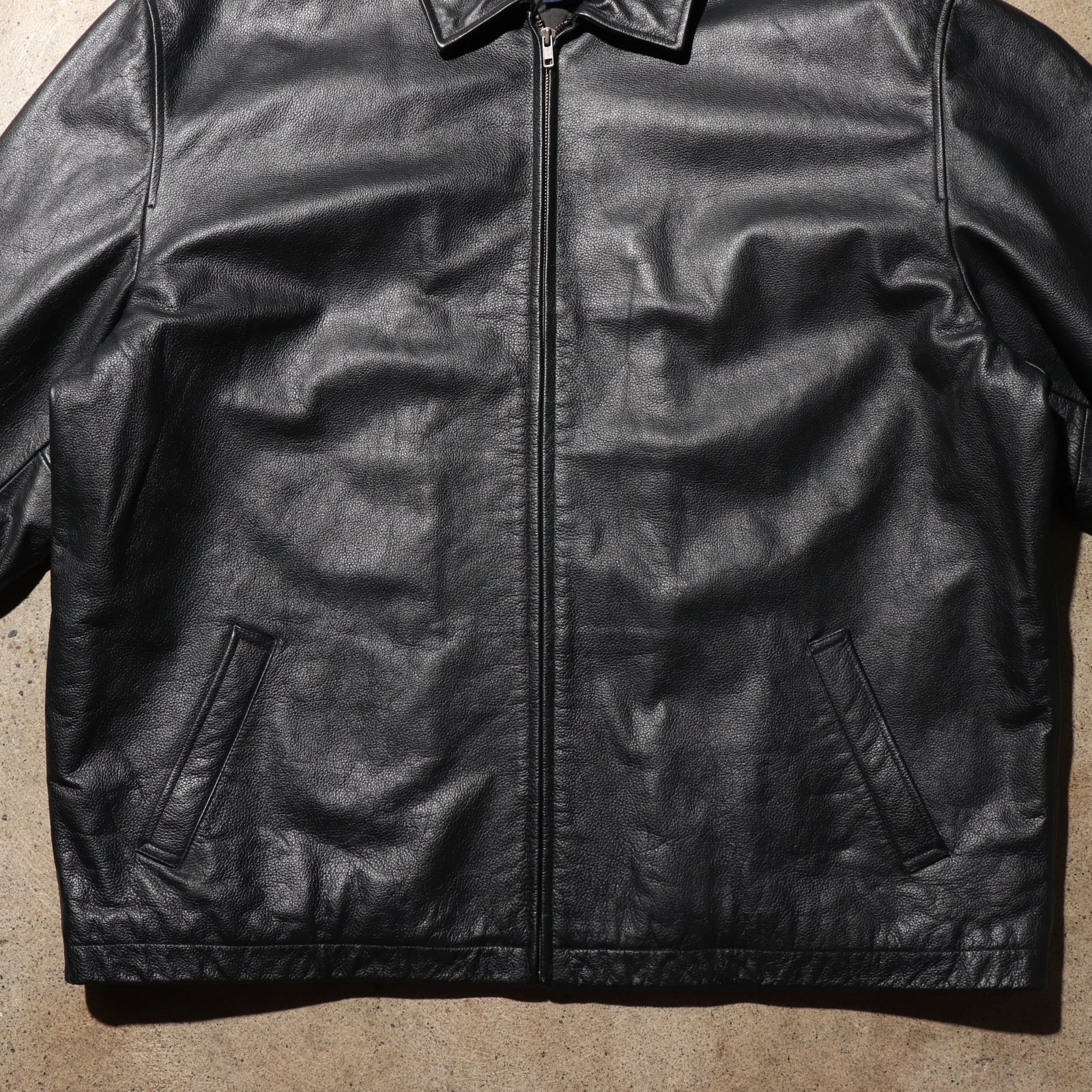 優良皮革 2XL 極美品 OLD GAP レザージャケット オールドギャップ 黒 