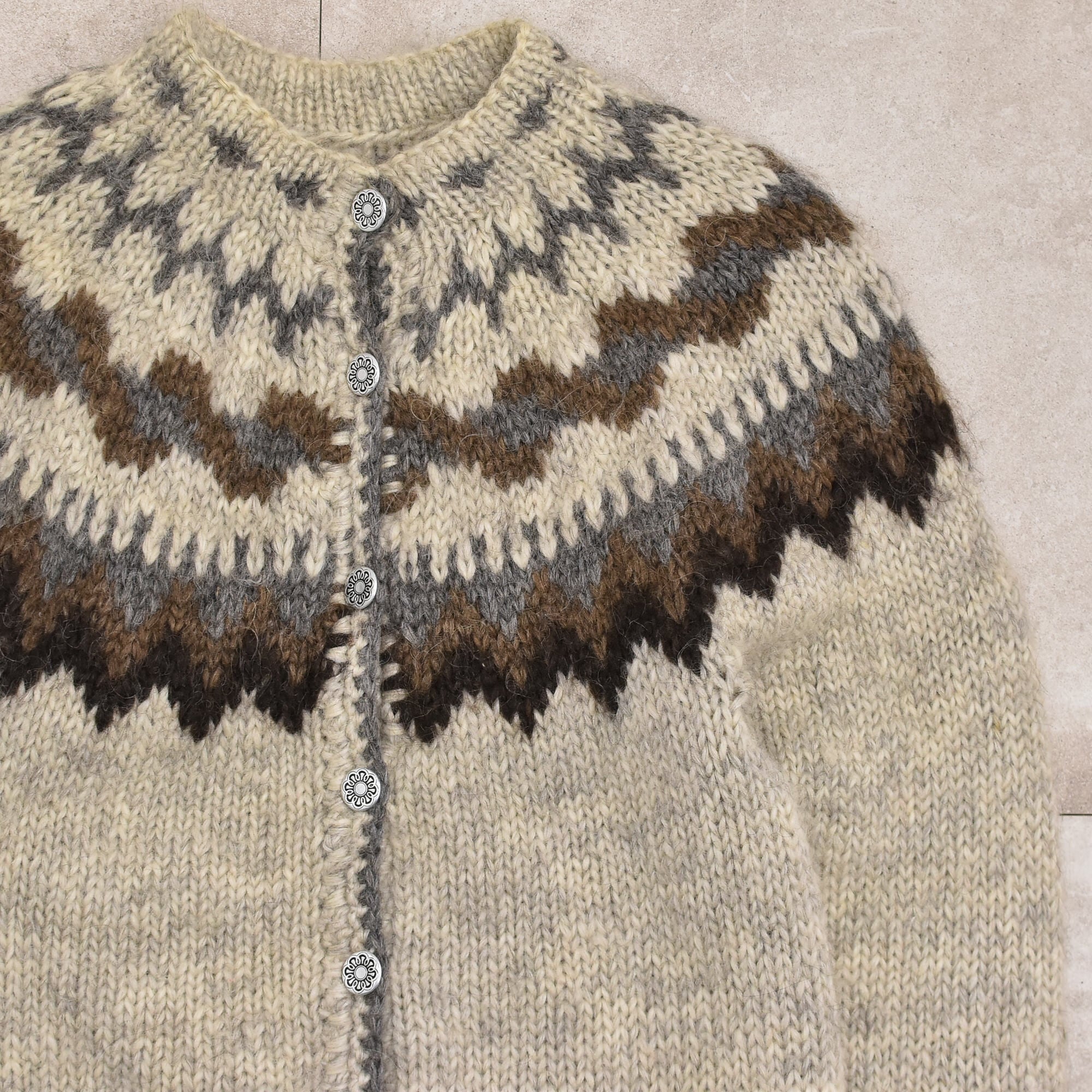 70~80s ICELOOK Nordic cardigan