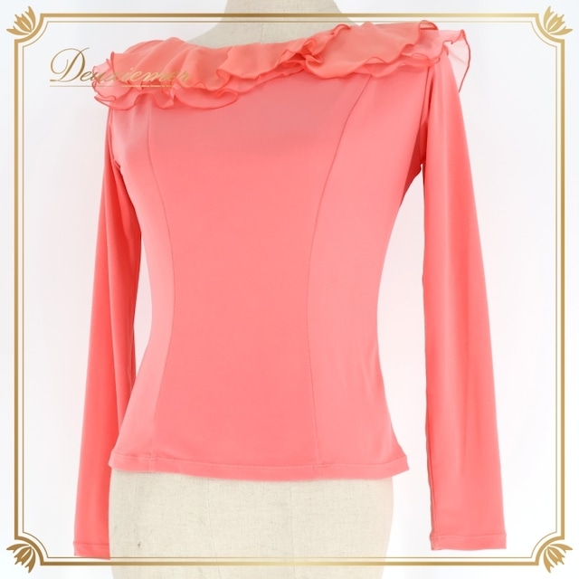 社交ダンス 衣装 トップス ピンク系 チャコットロイヤルダンス Chacott ROYAL DANCE ブラウス フリル 上品 長袖 レッスン 練習 伸縮 ストレッチ 淡い かわいい 華やか 日本製 ダンス衣装 社交ダンス 衣装 トップス ピンク系 チャコットロイヤルダンス Chacott ROYAL DANCE ブラウス フリル 上品 長袖 レッスン 練習 伸縮 ストレッチ 淡い かわいい 華やか 日本製 ダンス衣装