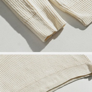 ハーフタートルボタンルーズニット　MT0080326