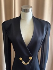 MADE IN JAPAN black sheer sleeve jacket-4736-6