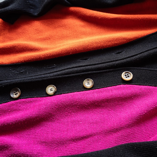 "マイ恵美 tokyo" used Asymmetry color cardigan