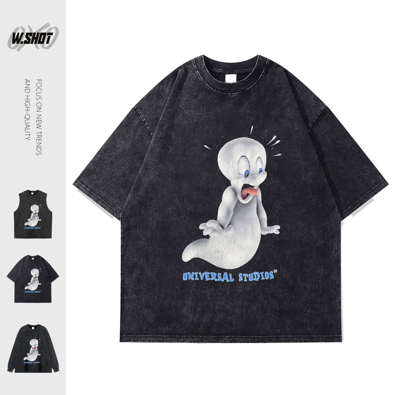 VINTAGE ストリート おばけ Tシャツ T950