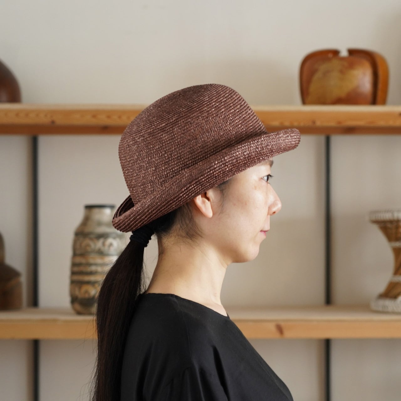 Bowler ST-細麦で制作した、クラッシックなボーラーハット- | poanca