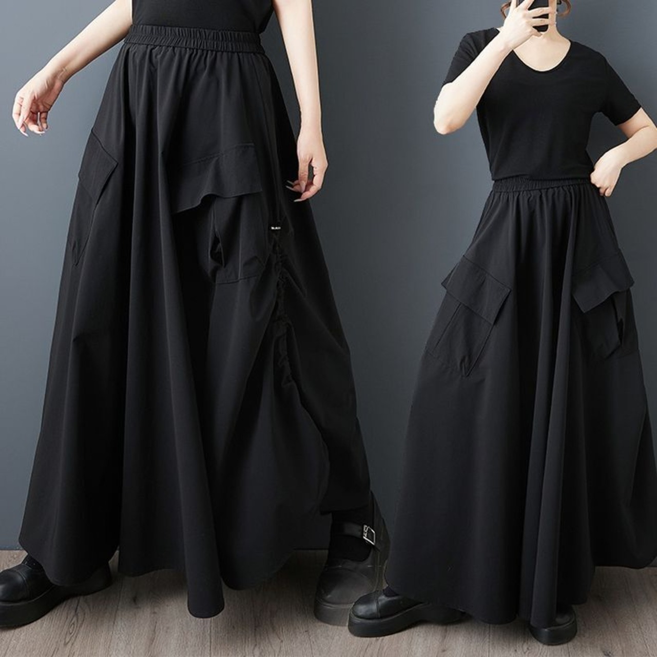 ドローストリング カーゴスカート 00205