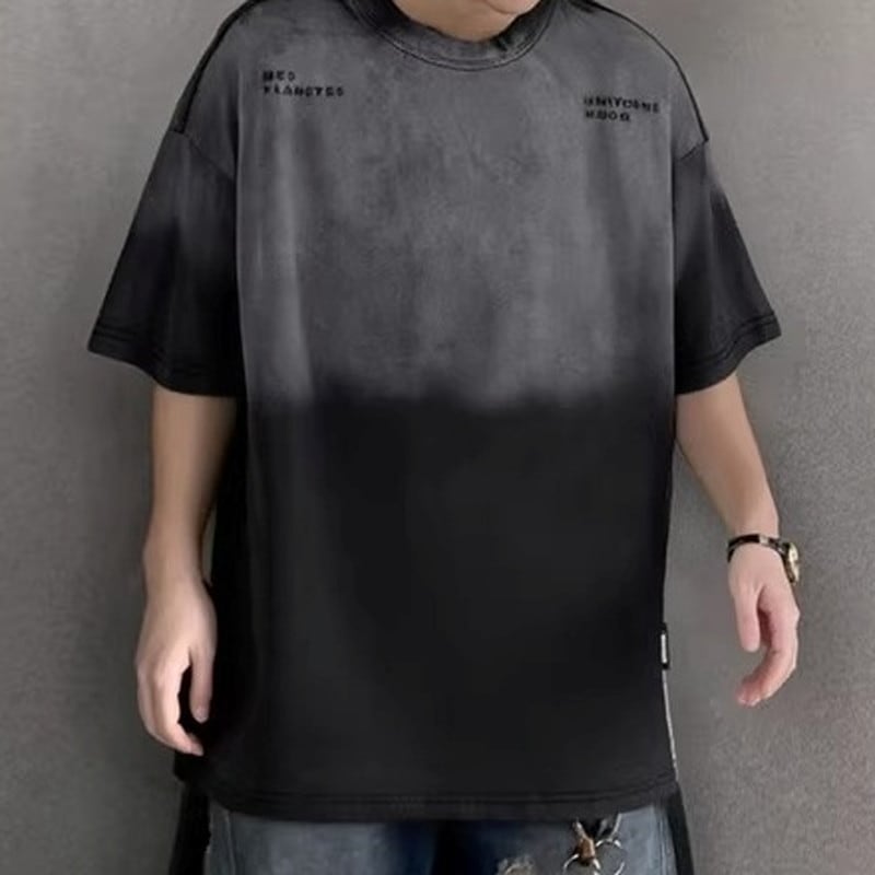 Gradient Oversized T-Shirt ◇3color H1088