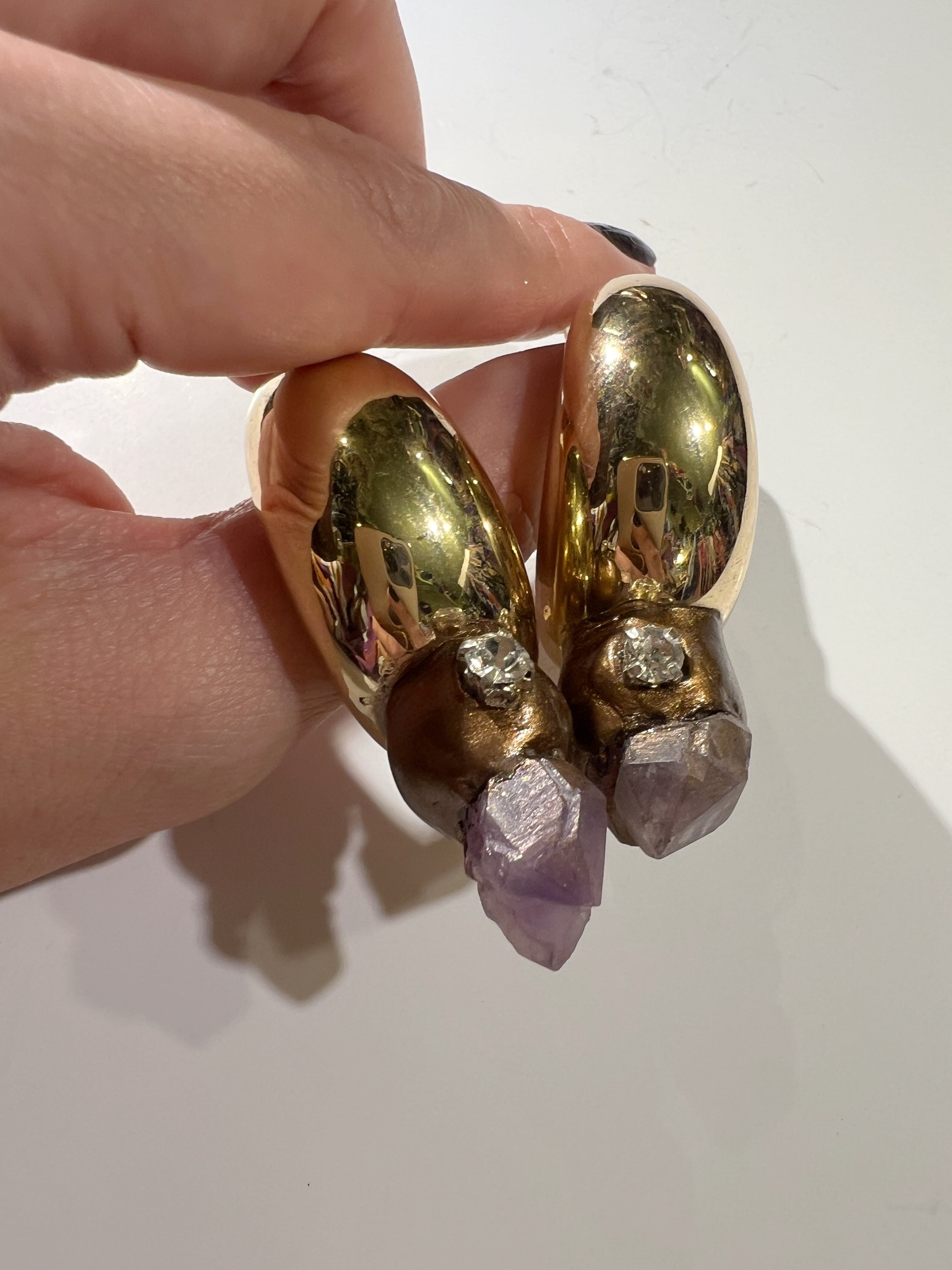 ★Special★ America desiner's stone Pierced earrings