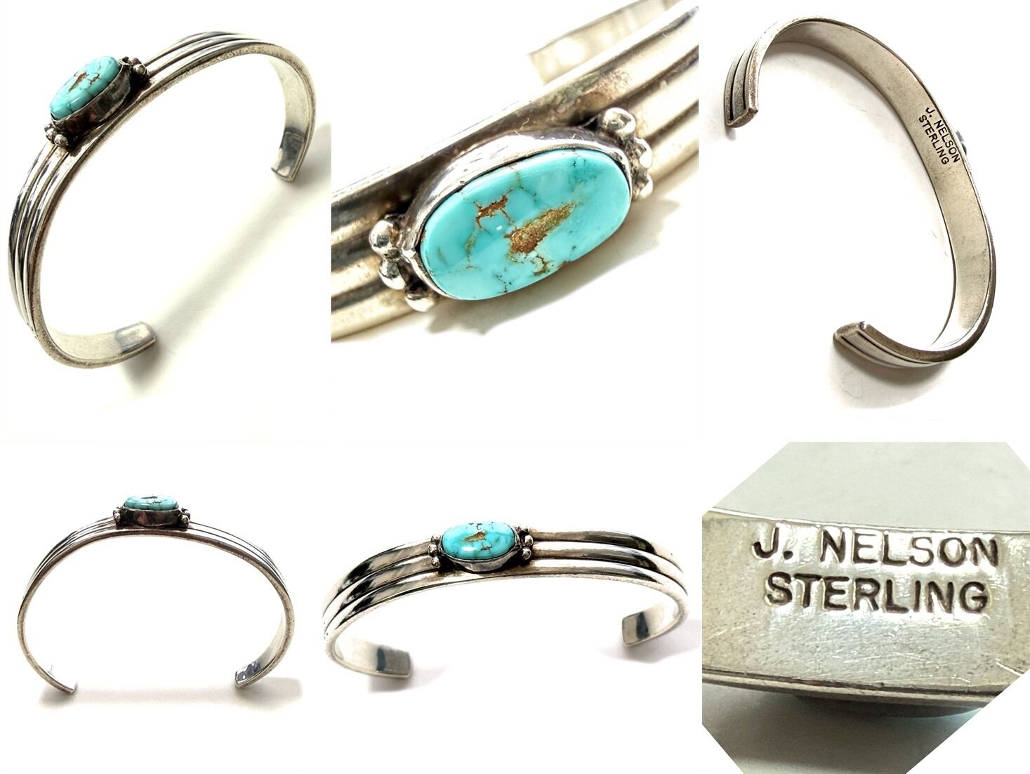 J NELSON ジョン ネルソン NAVAJO ターコイズ バングル ナバホ ブレス