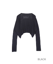 【直営限定ITEM】COOLA MADE ショートカーディガン (BLACK) CQ-47078H