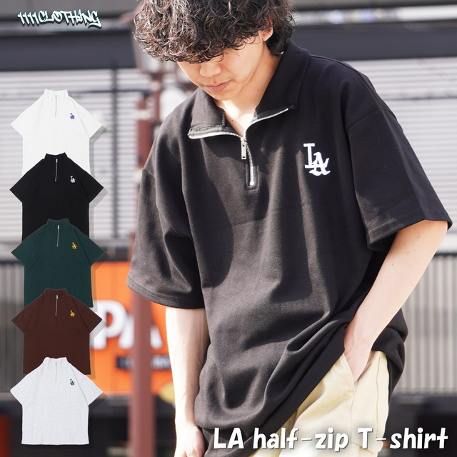 ◆LA ハーフジップ Tシャツ◆SG-T23025