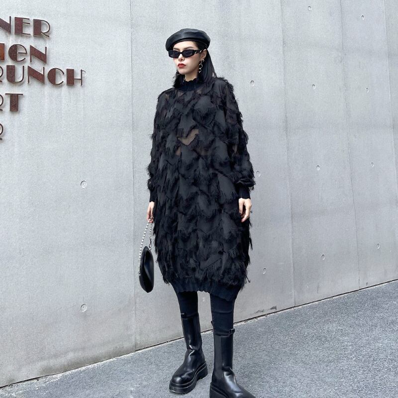 ドレス スプリングメッシュトップス 春物 ラブタオタオダレンハウス8585724667