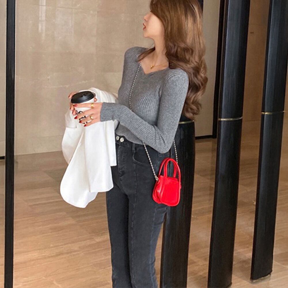 ハートネック リブニット トップス レディース きれいめ 大人 春秋冬 かわいい おしゃれ フェミニン シンプル プルオーバー 大人可愛い 大人女子