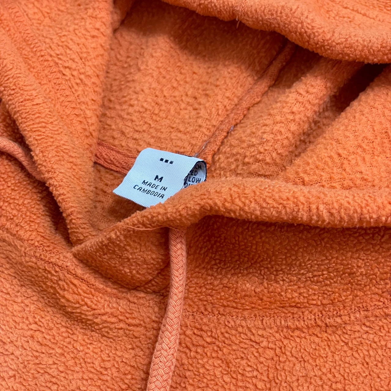 【GAP】パーカー プルオーバー 刺繍 ロゴ フーディー スウェット hoodie オレンジ 起毛 ギャップ US古着