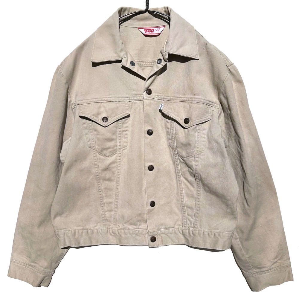 ジャケット・アウター 70's Levi's 70505 cotton twill jacket Levis 70505 Cotton Twill Trucker Jacket [1970s-] Vintage Trucker