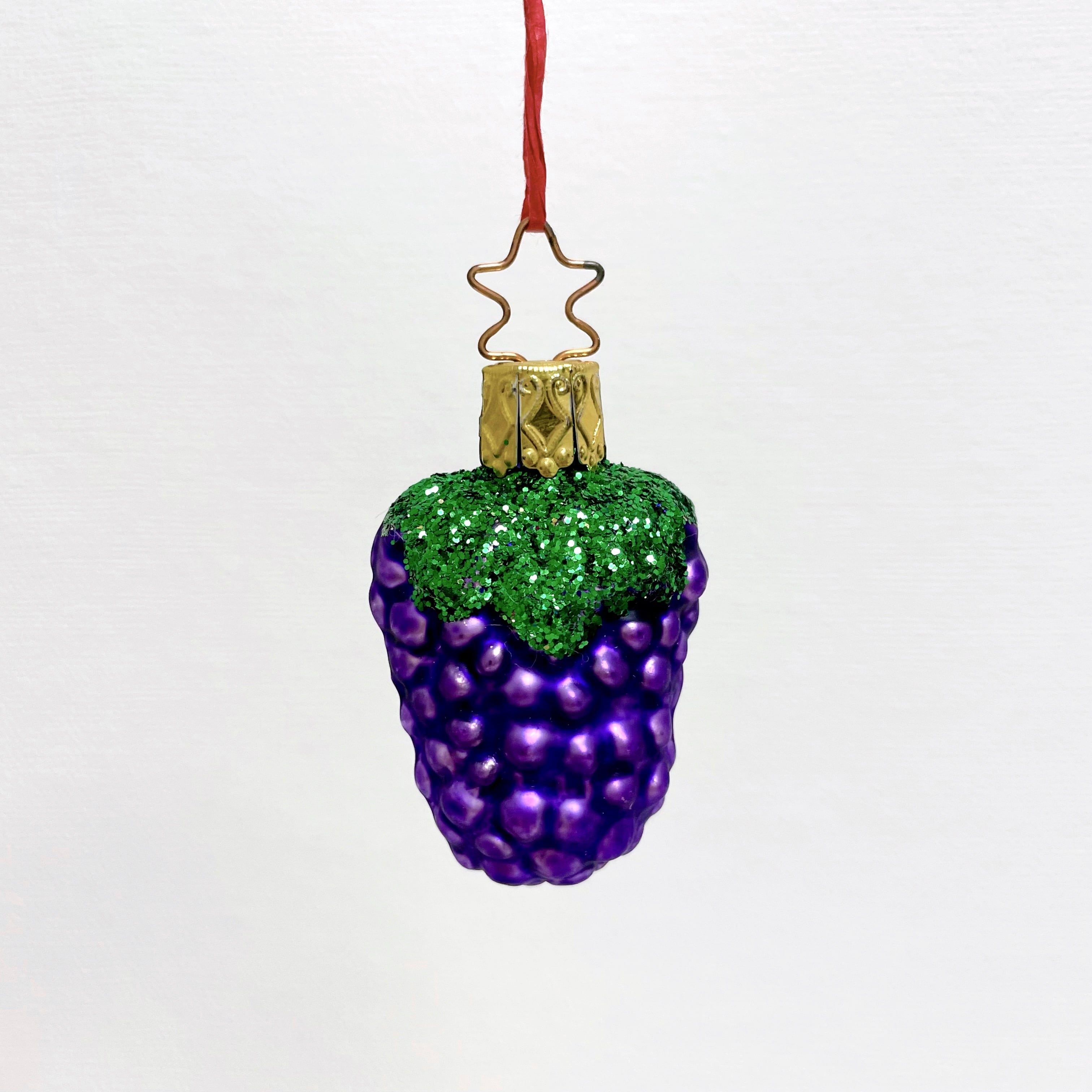 ビンテージ ドイツ INGE-GLAS社 ミニガラスオーナメント ぶどう