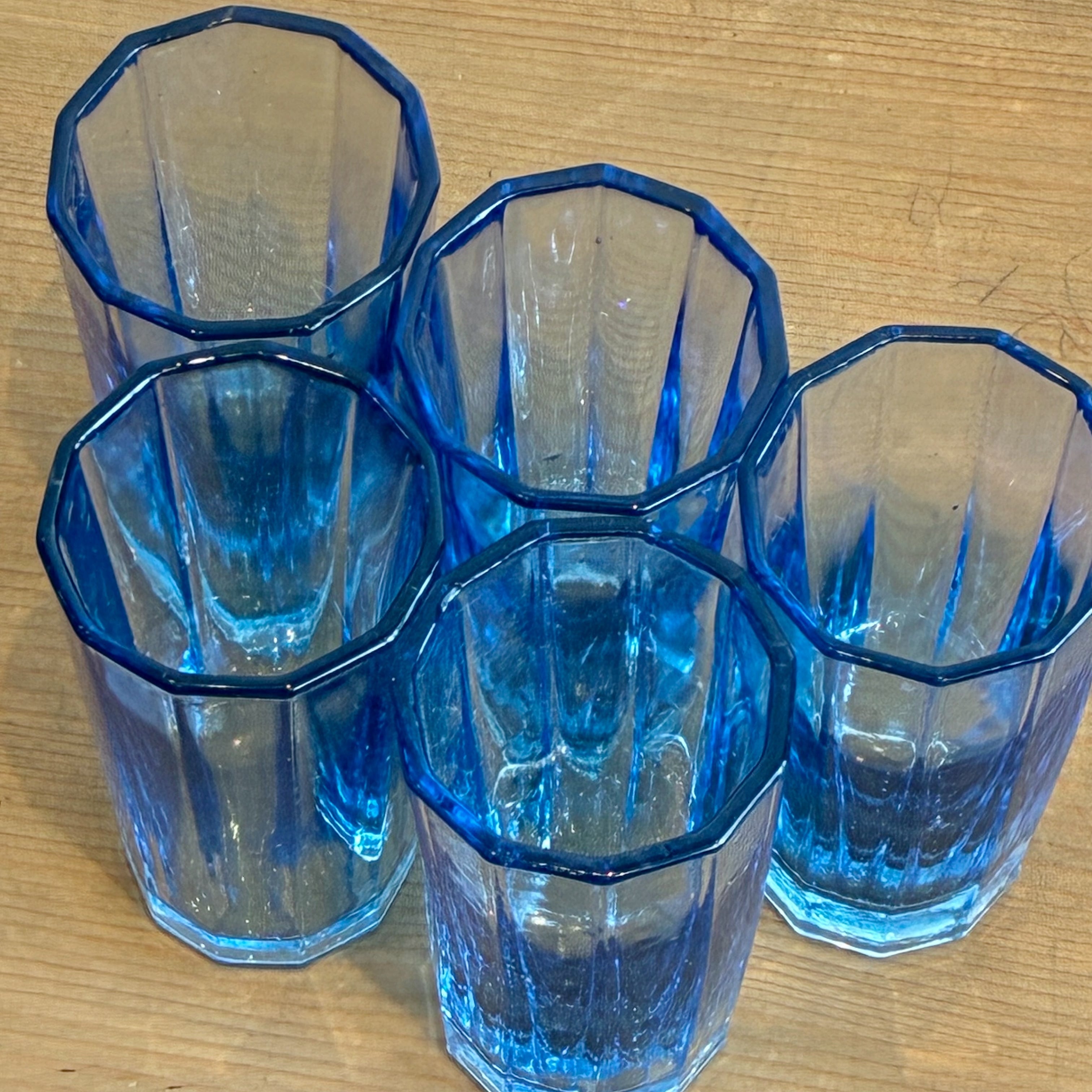 青い気泡模様のオフィス用品 11面気泡入りグラス | POTLATCH