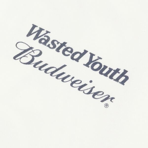 Wasted Youth x Budweiser S/S T　白　Lサイズ