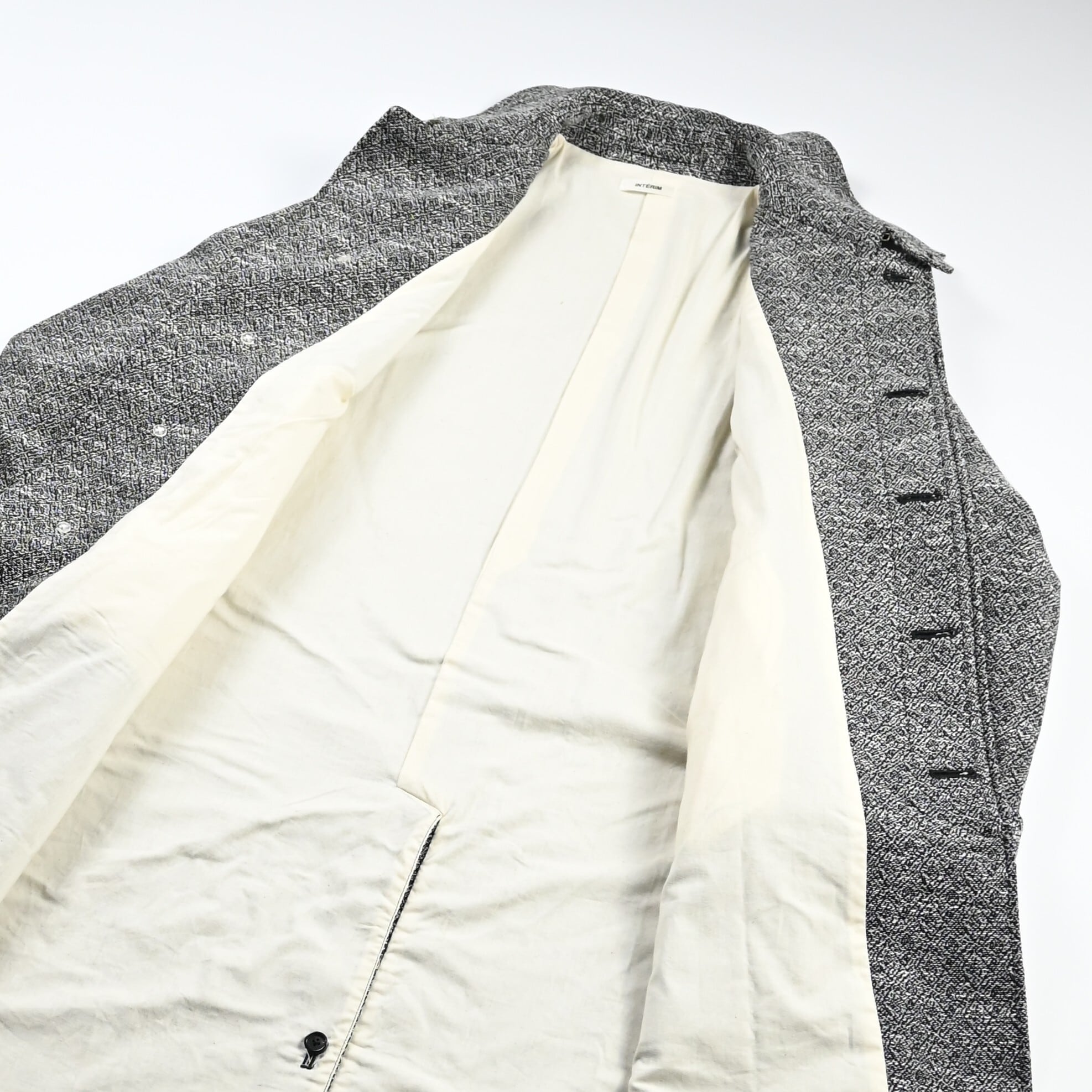 INTERIM / DOUBLE SIDED JACQUARD TWEED DEADSTOCK HYPER BIG HUNTING