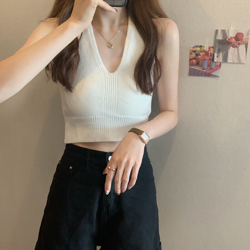 ホワイトトップス レディースサマーバックショート 夏物 試着室25053732904