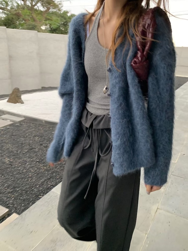 (予約) poster / R alpaca cardigan 3color