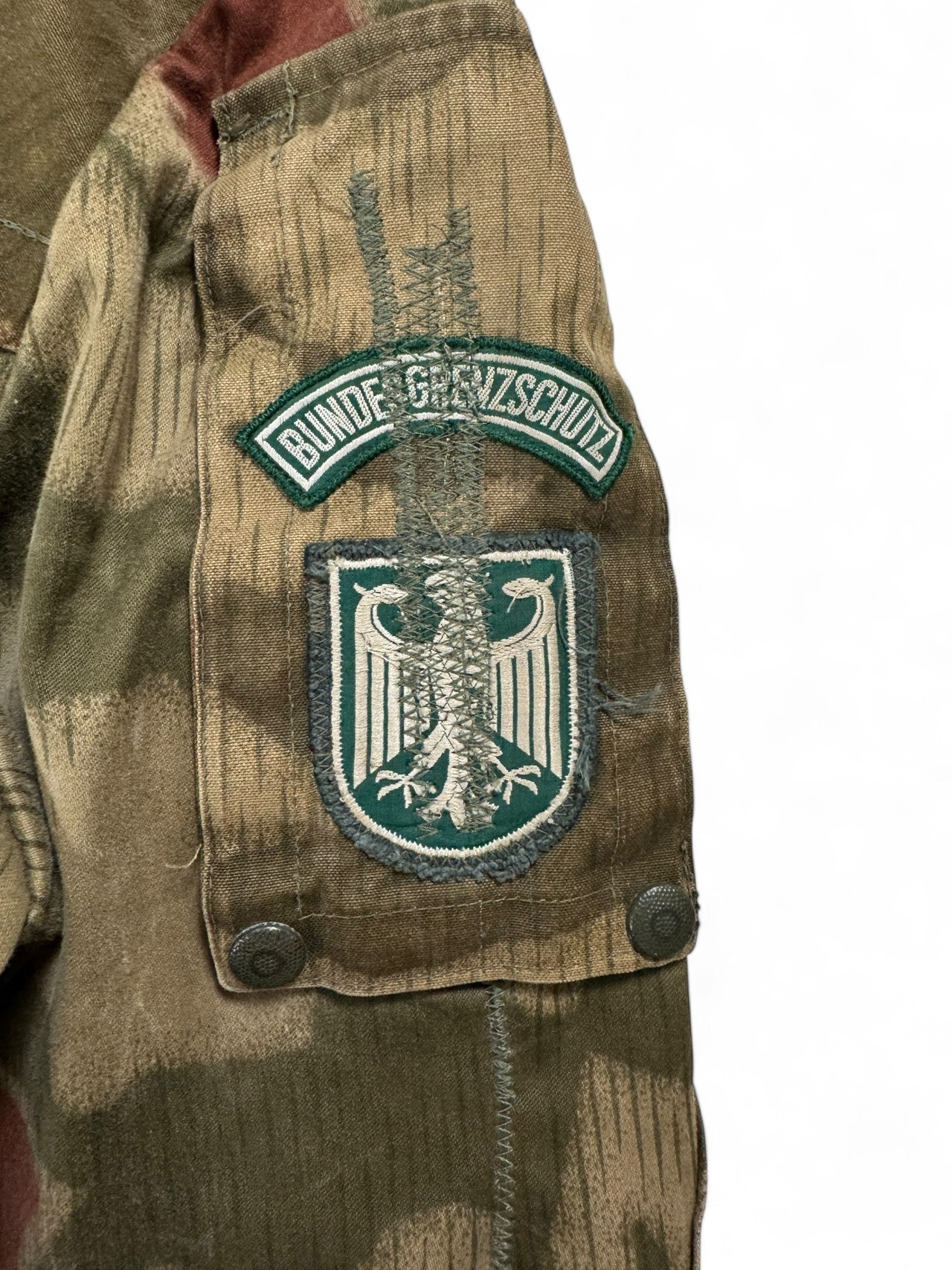 70s German Military BGS Water Camouflage Jacket