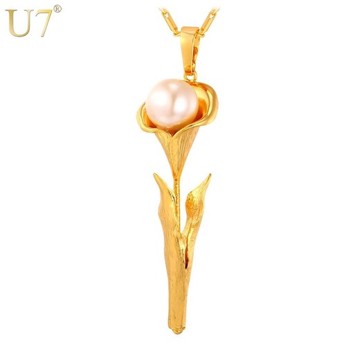 レディース ネックレス 白 パール フラワー シルバー カラー ローズ 80001351